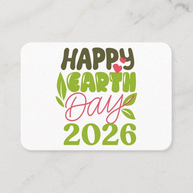 Frohen Tag der Erde 2026 (Vorderseite)
