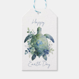 Frohen Tag der Erde Schildkröten Design Geschenkanhänger