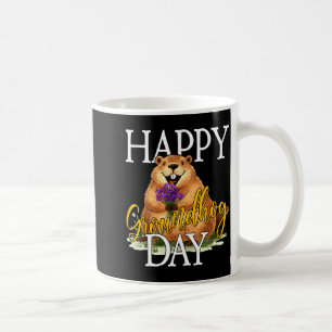 Frohen Tag des Murmeltieres Lustiger Groundhog-Mem Kaffeetasse