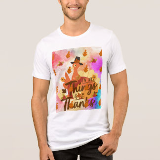 FROHEN THANKSGIVING-TAG Tri-Blend SHIRT