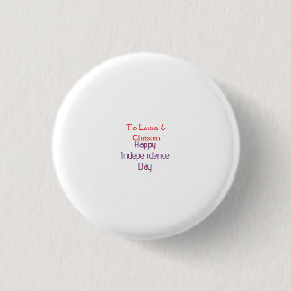 Frohen Unabhängigkeitstag rot blau Name Datum einf Button