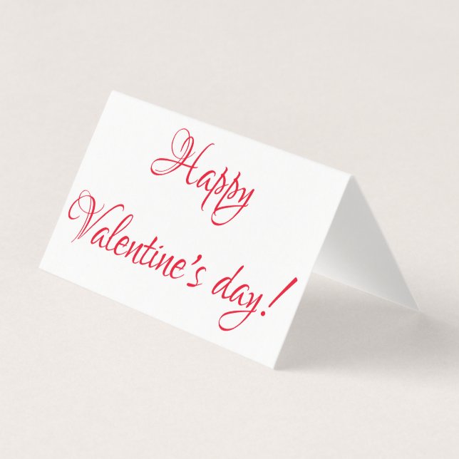Frohen Valentinstag! (Vorderseite)