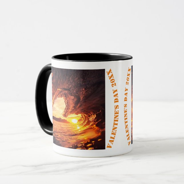 Frohen Valentinstag 2024 Tasse (Vorderseite Links)