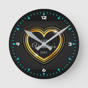 Frohen Valentinstag-23781 Runde Wanduhr