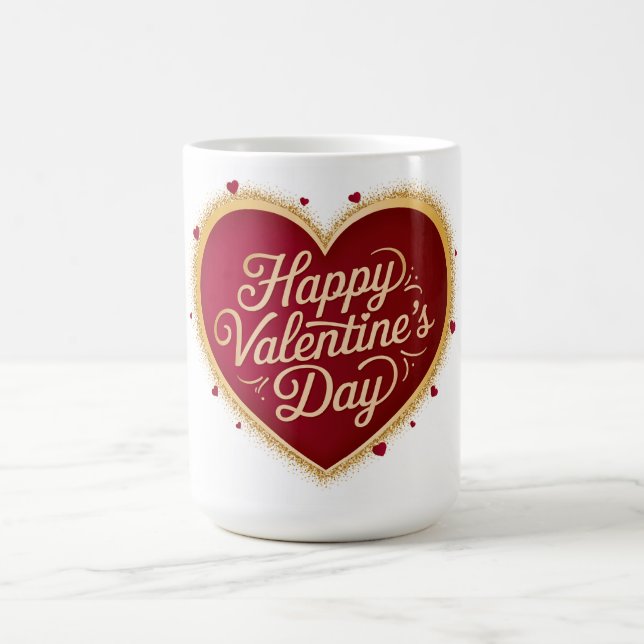 Frohen Valentinstag -2 Kaffeetasse (Mittel)