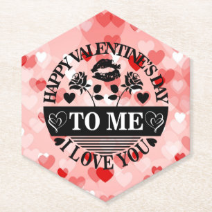 Frohen Valentinstag an mich Ich liebe dich-58771 Untersetzer