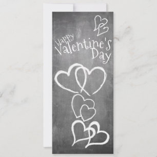 Frohen Valentinstag auf einer Tafel