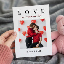 Frohen Valentinstag Benutzerdefiniertes Fotokollag