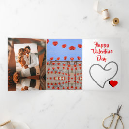 Frohen Valentinstag Dreifach Gefaltete Einladung