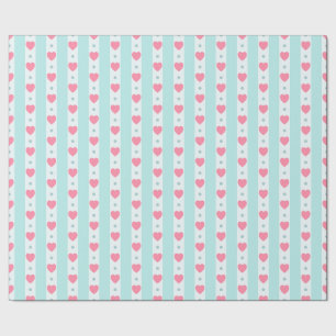 Frohen Valentinstag elegante rote Herzen Geschenkpapier