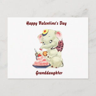 Frohen Valentinstag Enkelin Postkarte