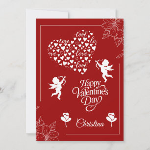Frohen Valentinstag Feiertagskarte