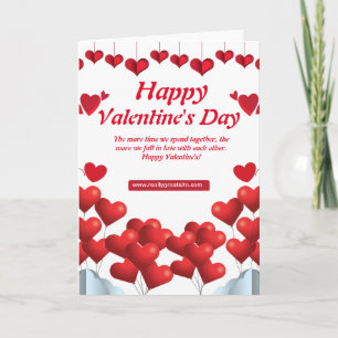 Frohen Valentinstag Feiertagskarte