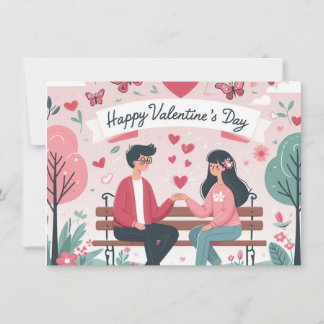 Frohen Valentinstag Feiertagskarte