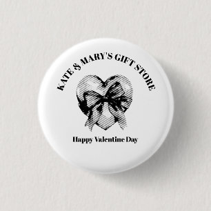 Frohen Valentinstag Geschäftname Button