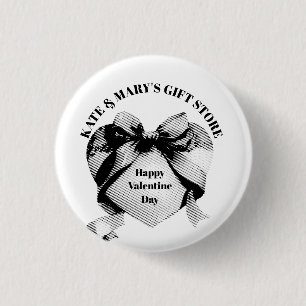 Frohen Valentinstag Geschäftsnamen Button