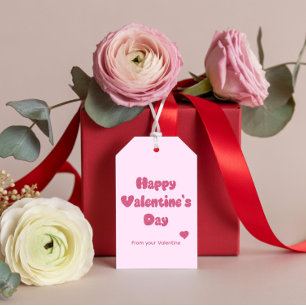 Frohen Valentinstag Glitter Geschenkanhänger