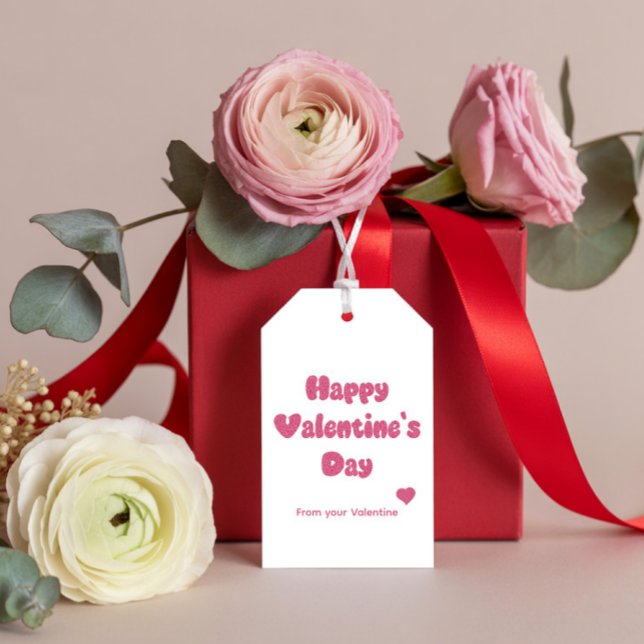 Frohen Valentinstag Glitter Geschenkanhänger (Von Creator hochgeladen)