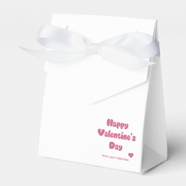 Frohen Valentinstag Glitter Geschenkschachtel (Vorderseite)