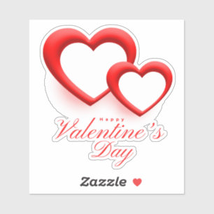 Frohen Valentinstag Herz Liebe Design-23540 Aufkleber