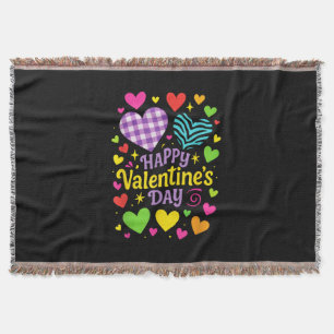 Frohen Valentinstag - Herzen lieben Decke