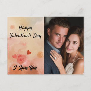 Frohen Valentinstag Ich liebe dich Benutzerdefinie Feiertagspostkarte