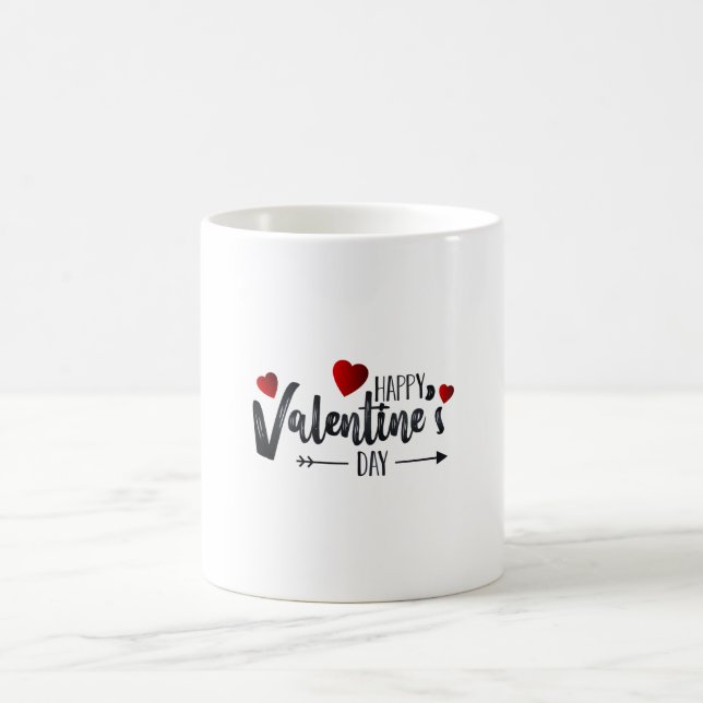 Frohen Valentinstag Kaffeetasse (Mittel)