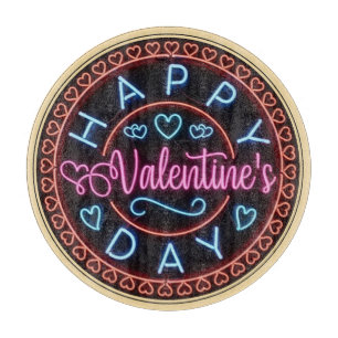 Frohen Valentinstag Kreisdesign-67128 Schneidebrett