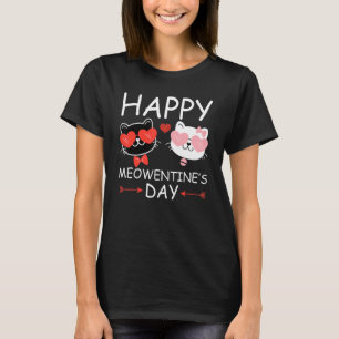 Frohen Valentinstag Lustige süße Katze Valentinsta T-Shirt