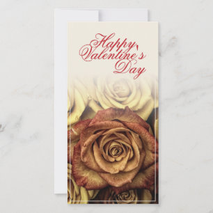 Frohen Valentinstag mit gelbem Rosenbouquet