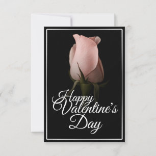 Frohen Valentinstag mit rosa Rose