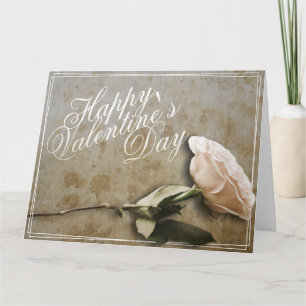 Frohen Valentinstag mit Rose Karte
