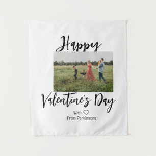 Frohen Valentinstag Namen der Familie Foto einfach Wandteppich