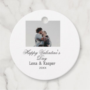 Frohen Valentinstag Paar Foto modern einfach t Geschenkanhänger