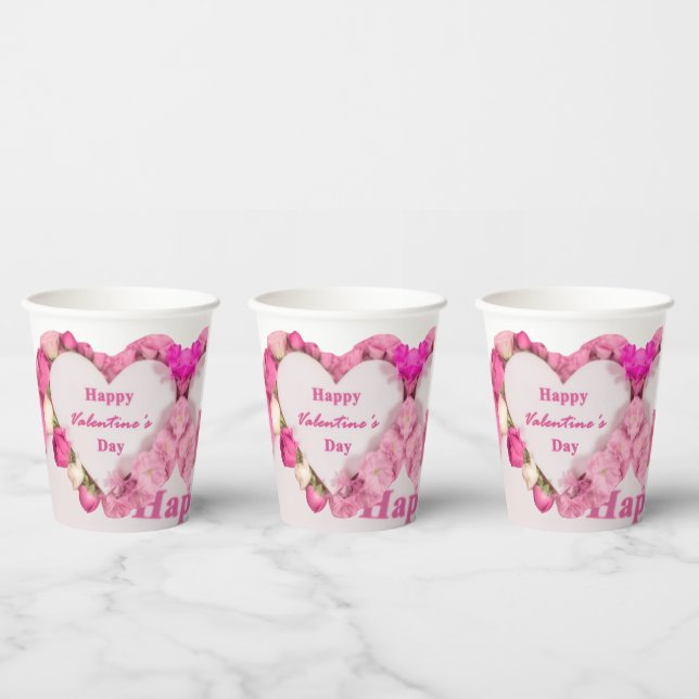 Frohen Valentinstag Pappbecher (Multi)