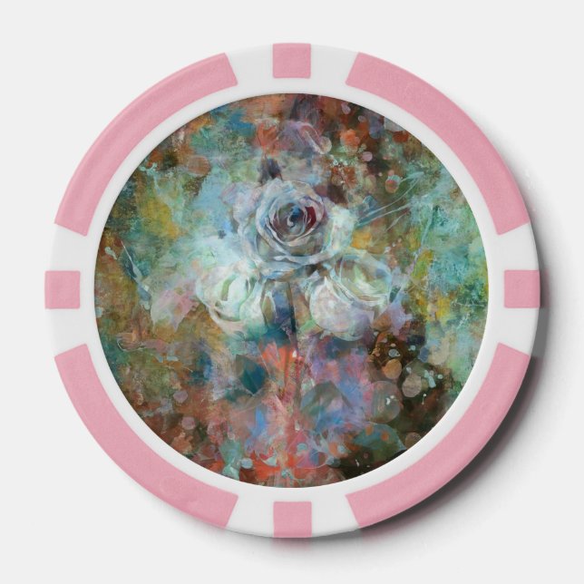 Frohen Valentinstag.  Pokerchips (Vorderseite)
