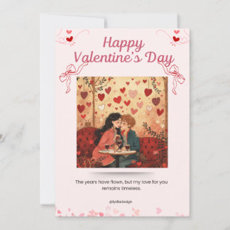 Frohen Valentinstag Romantische Wandkunst | Liebe Dankeskarte