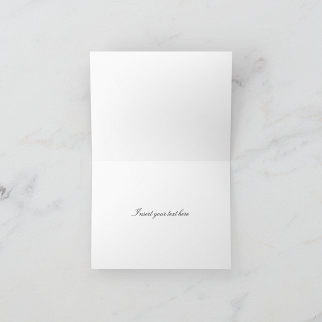 Frohen Valentinstag Rosa Design Dankeskarte (Innenseite)