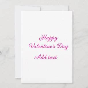 Frohen Valentinstag rosa Text Namensnachricht Einladung