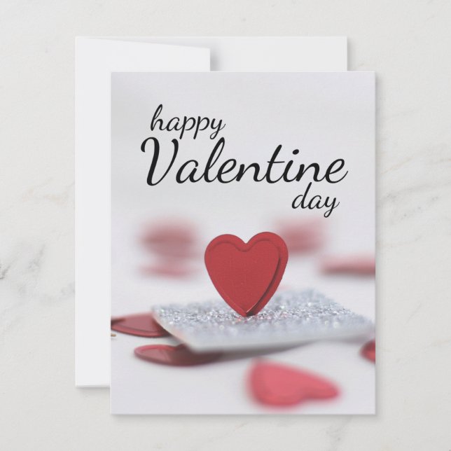 Frohen Valentinstag RSVP Karte (Vorderseite)