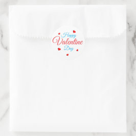Frohen Valentinstag Runder Aufkleber