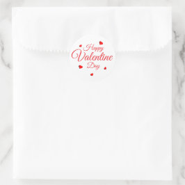 Frohen Valentinstag Runder Aufkleber