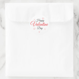 Frohen Valentinstag Runder Aufkleber