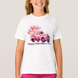 Frohen Valentinstag Sattelschlepper T-Shirt