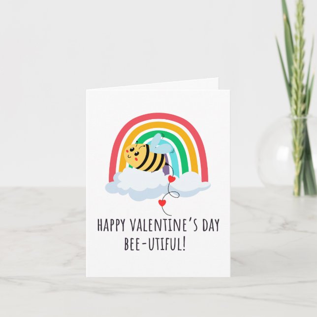 Frohen Valentinstag Schöne Grüße Karte (Vorderseite)