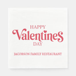 Frohen Valentinstag Serviette