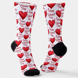 Frohen Valentinstag Socken