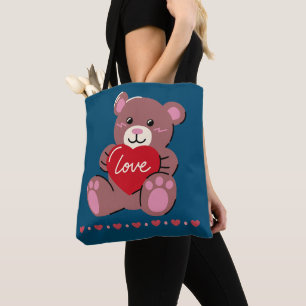 Frohen Valentinstag Süßer Bär Tasche