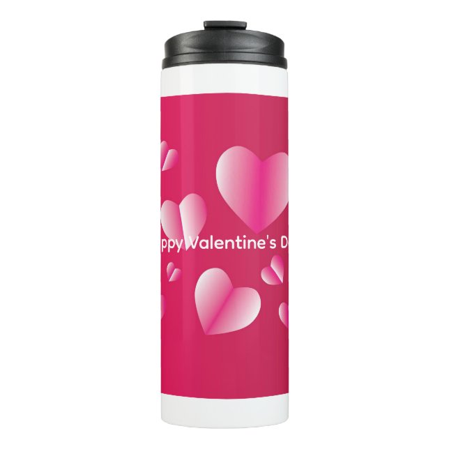 Frohen Valentinstag Thermosbecher (Vorderseite)