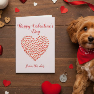 Frohen Valentinstag vom Familienhund Karte